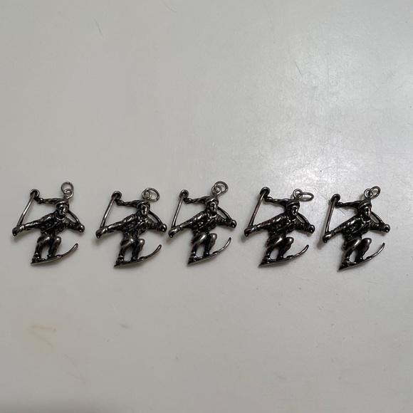 Jewelry - 5 sterling silver skier charms. Price includes all 5